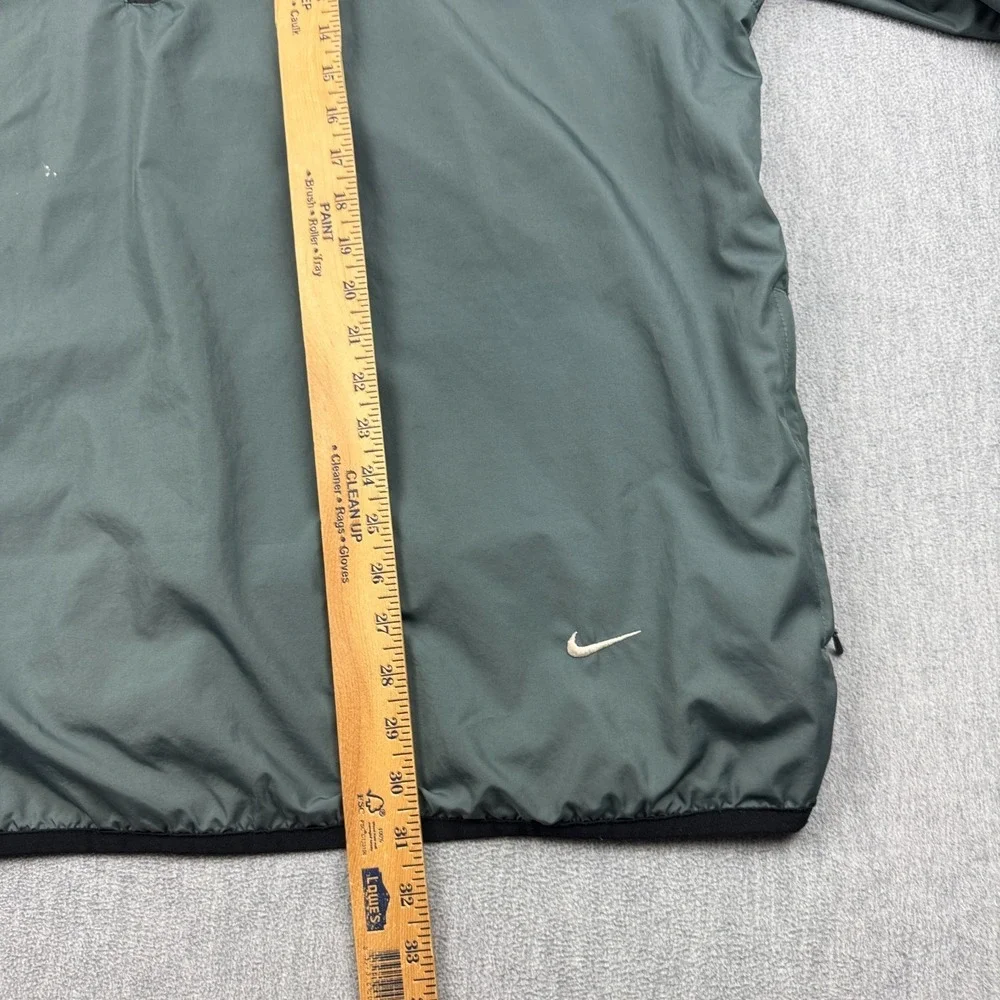 Vintage Nike Jacket Mens 2XL Green Windbreaker‎ 1/2 Zip Running Track Pullover